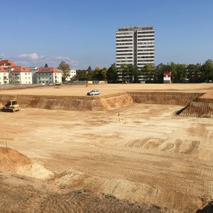 Neubau der Kreuzschule Prüfeninger Straße - Erdarbeiten
