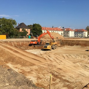 Neubau der Kreuzschule Prüfeninger Straße - Erdarbeiten